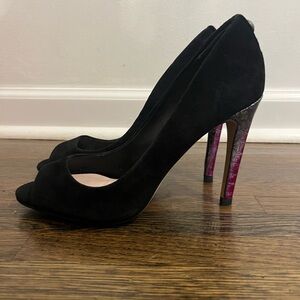 Vince Camuto Black Suede Heels